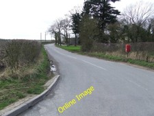 Photo 6x4 Road With Letter Box Worlingworth Country road with letter box  c2014