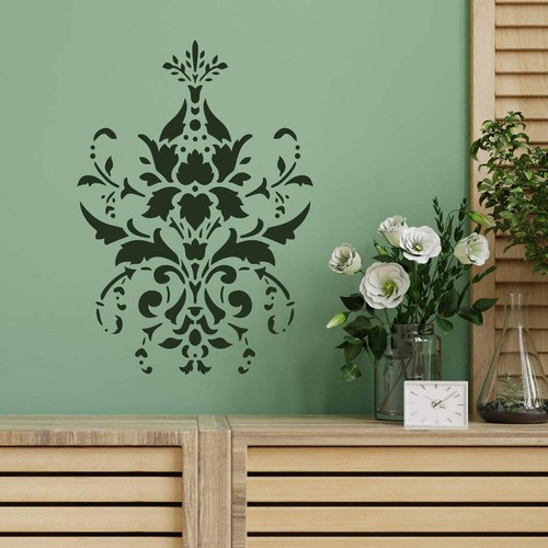 Justine damask stencil craft - damask,