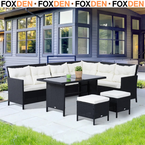 Seater rattan sofa set - 8,