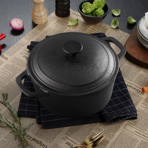 Cast iron casserole dish pot - iron,