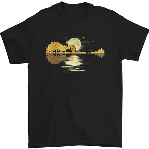 Guitar reflection guitarist - reflection,
