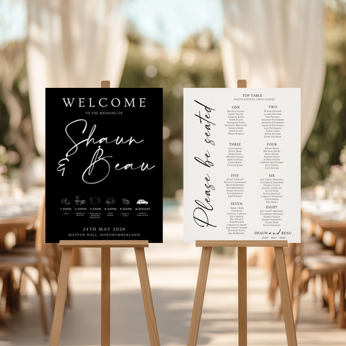Wedding welcome sign table - welcome,
