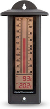LCD Max Min Thermometer Black