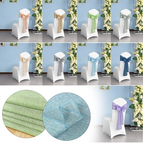 10pcs hessian chair sashes - chair,