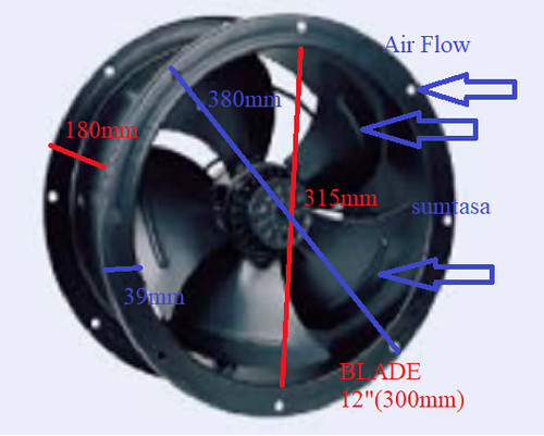 300mm industrial duct - duct, fan