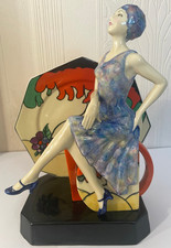 [REPAIRED] Kevin Francis Tea With Clarice Cliff Figurine Ltd Edition 463/2000