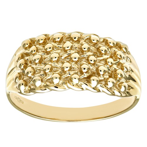 9ct yellow gold row keeper - yellow, 4