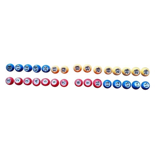 30pcs bingo ball raffle - 30pcs,