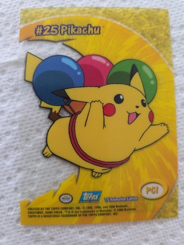 2000 topps pokémon pikachu - topps,