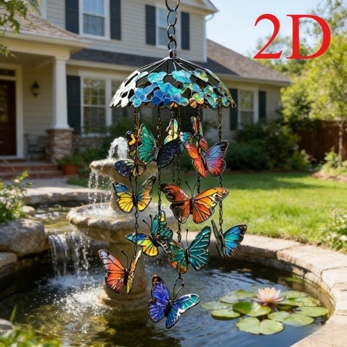 Butterfly wind chimes - wind,