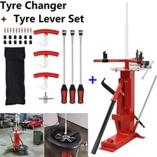 Manual Tyre Changer Motorcycle Motorbike Car Bead Breaker + Tyre Lever Tool Set