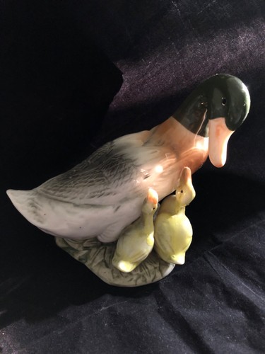 Vintage mallard duck with two - vintage,