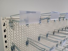 10 Inch Euro Hooks (pack of 100) for Perforated Pegboard Shop Shelving Gondola