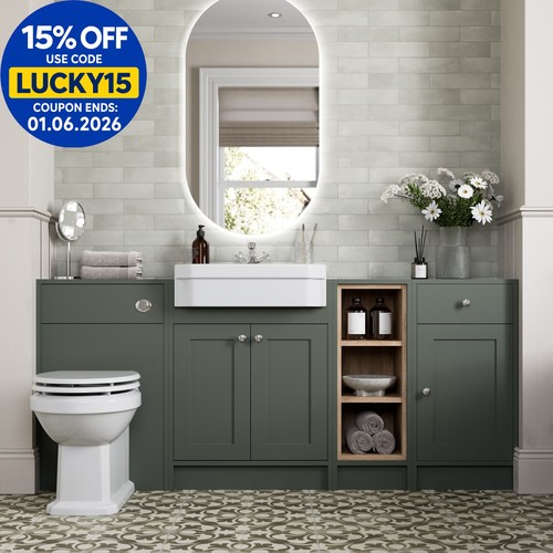 1820mm vanity unit back - back, to