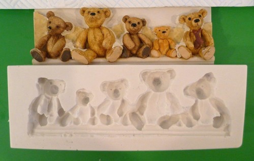 Teddy bear border - bear, silicone