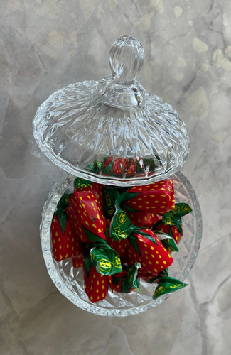 Glass round sweet sugar candy - sugar,