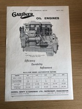 Gardner 4LW Diesel Oil Engines Display Advert Dated April 1949