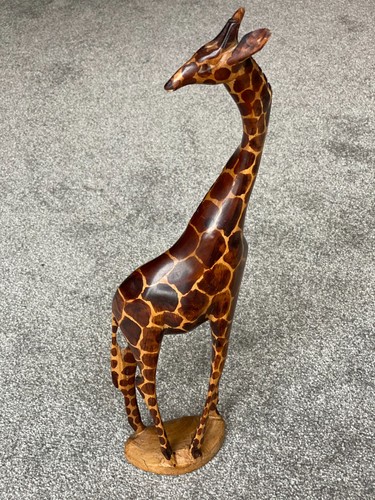 Handmade wooden giraffe - wooden,