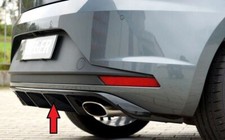 Seat Leon Cupra  (03/14-01/17) RIEGER Rear Bumper Diffuser - Gloss Black