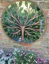 Green Leaf Tree of Life Mirror