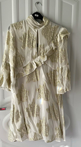 Zara ivory gold - ivory, floral