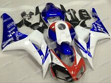 Fit For 06-07 CBR1000RR White Blue HRC ABS Injection Mold Bodywork Fairing Kit
