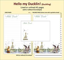Hello Duck! A5 Letter writing paper stationery sets - envelopes optional