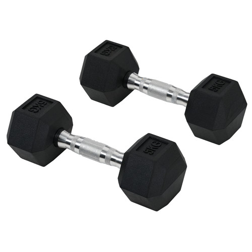 Homcom hexagonal dumbbells - hexagonal,