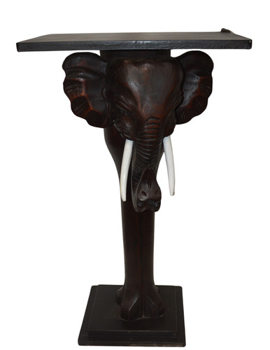 Hand carved wooden elephant - hand,