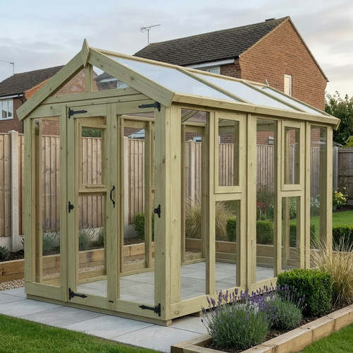 6x10 glass greenhouse toughen - 6x10,