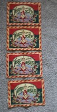 Kaplin Inc Tabasco Oysters Placemats Set of 4 13x19 Dyed Cotton Vintage Style