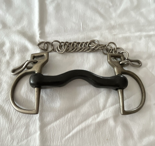 Kimblewick vulcanite horse bit - kimblewick,