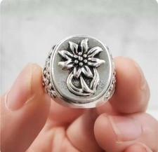 German WW2 Ring Edelweiss