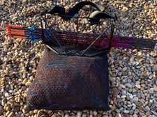 2 x 10z 10YRD STOP NETS WITH BASKET SYSTEM READY ASSEMBLED RABBIT / FERRETING