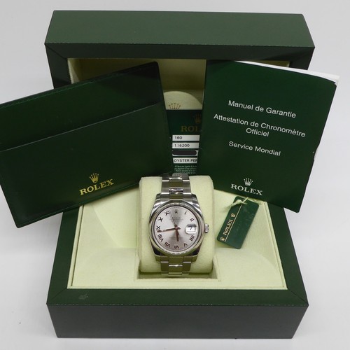 Rolex datejust 36mm steel - rolex,