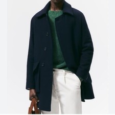 NWT Zara Men’s Navy Coat size medium