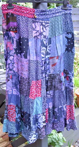 Hippy patchwork dark - patchwork, purple
