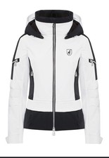 Womens designer white & black padded Ski Jacket by Toni Sailer, size 36 uk 10