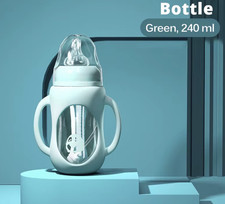 Anti-Colic Glass Baby Bottle | BPA-Free Feeder | Newborn to 5 Years | Durable