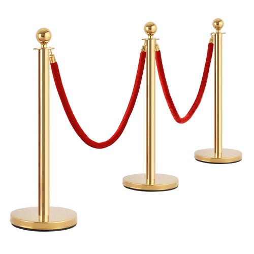 Gold stanchion set with - set, 4