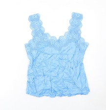 Gallery Womens Blue Lace Trim