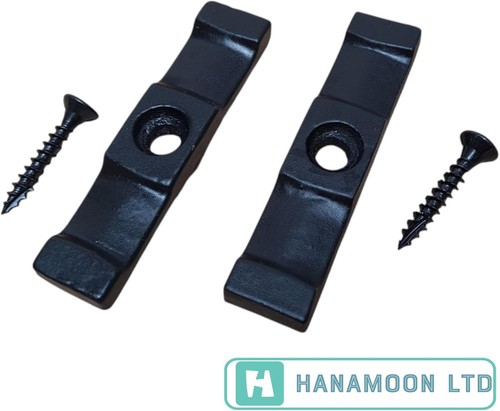 Black turn buttons with - turn, screws