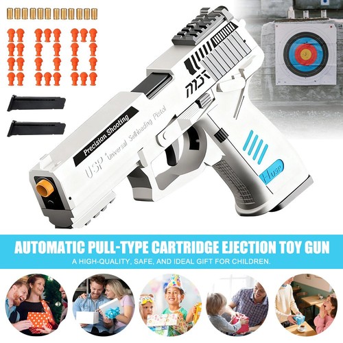 Shell ejecting toy - gun, pull