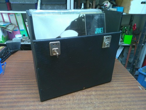Vintage empty black vinyl - -,