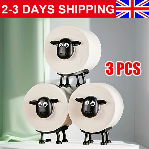 3pcs funny sheep toilet - toilet, paper