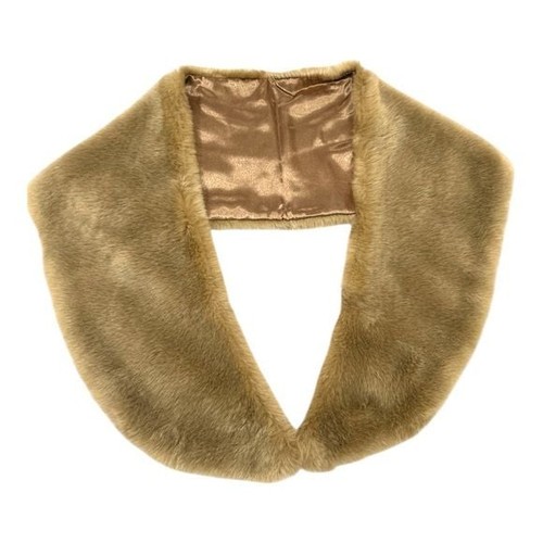 Vintage style faux fur stole - faux,
