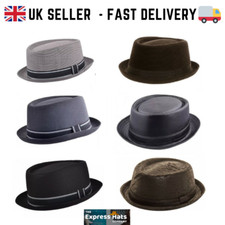 Quality Pork Pie / Trilby Hats - 7 great designs - UK SELLER FAST DELIVERY 🚚💨