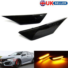 2x Black Smoked Side Indicator