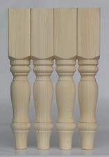 Set of 4 Solid Pine Farmhouse