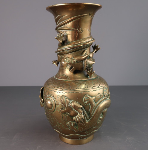 Vintage chinese bronze brass - bronze,
